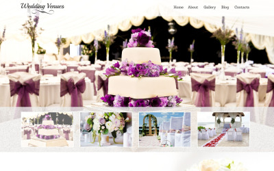Plantilla Web Responsive para Sitio de Lugares de la boda #51830