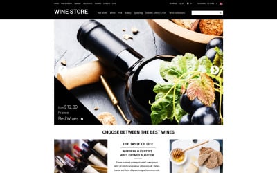 Rafinowany szablon ZenCart Wine