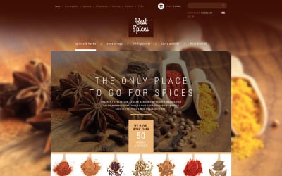 Refined Spices  Herbs ZenCart Template