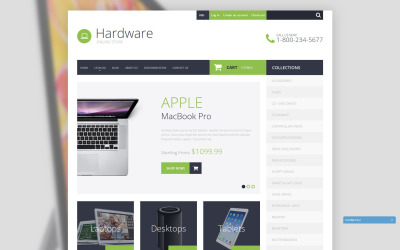 Responsivt Smart Hardware Shopify-tema #51871
