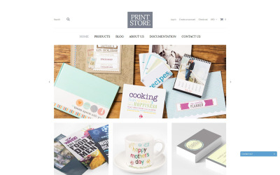 Shopify Theme namens "Modern Print Solutions" #51869