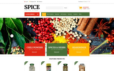 Spice Shop ZenCart Vorlage