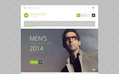 Tienda de gafas de sol Tema de PrestaShop