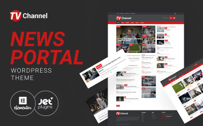 TVChannel - Hírportál Modern WordPress Elementor téma