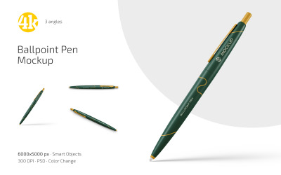 Ballpoint Pen Mockup PSD Template