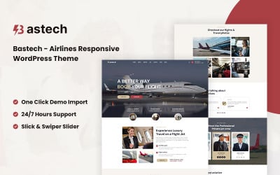 Bastech – Responsives WordPress-Theme für Fluggesellschaften