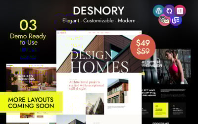 Desnory – прем’єрна багатоцільова тема WordPress CMS Elementor