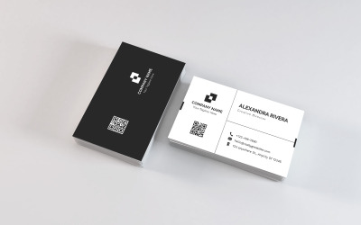 Modello di biglietto da visita minimalista moderno
