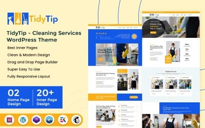 TidyTip – WordPress-Theme für Reinigungsdienste