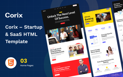Corix – Szablon HTML dla startupów i SaaS