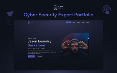 Csume v3 – Next.js kiberbiztonsági portfóliósablon