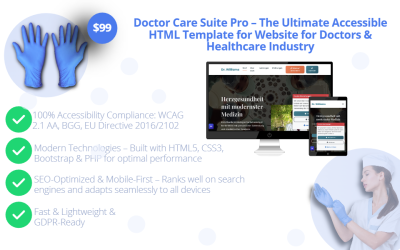 Doctor Care Pro Bootstrap Theme – The Accessible Healthcare HTML Suite
