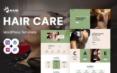 Hair Infiniti – тема WordPress Elementor для перукарень і догляду за красою