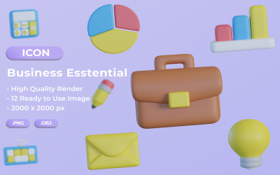 Іконки 3D Business Essentials