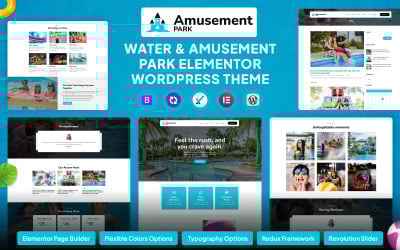 Парк развлечений Elementor WordPress тема