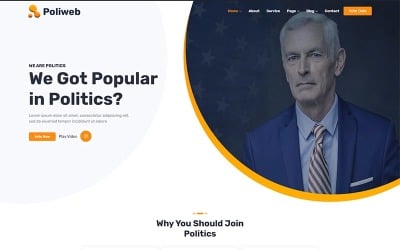 Poliweb - Political Candidate WordPress Elementor Theme