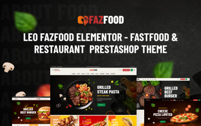 Ps Fazfood Elementor - Snabbmat &amp;amp; Restaurang Prestashop-tema