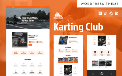 RaceKart - Tema WordPress Elementor para Kart e Esportes de Corrida