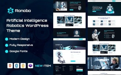 Ronobo – тема WordPress «ИИ-робототехника и технологии»