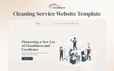 Cleanlates – Website-Vorlage für Reinigungsdienste