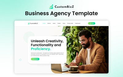 Custombizz – Profesjonalny szablon agencji biznesowej Next.js