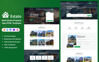 Estato - HTML-шаблон недвижимости