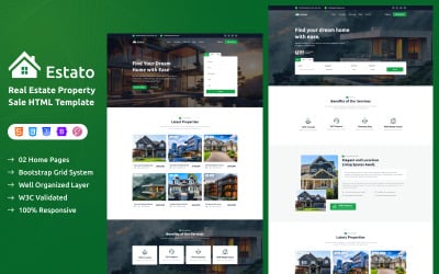 Estato - Modello HTML per proprietà immobiliari