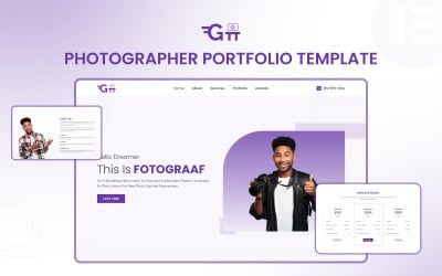 Fotograaf V2 - Modelo de Portfólio de Fotógrafo Elementor