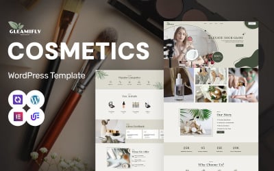 Gleamifly - Szépség- és kozmetikai bolt WordPress Elementor téma