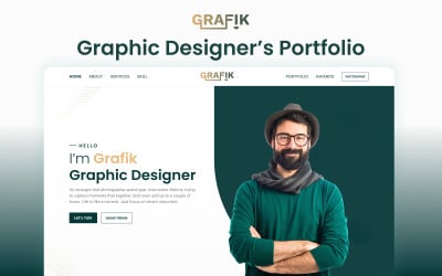 Grafik v2 – Nextjs portfóliósablon kreatív grafikusok számára