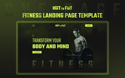 HiitToFiit – OnePage Fitness Elementor webhelysablon