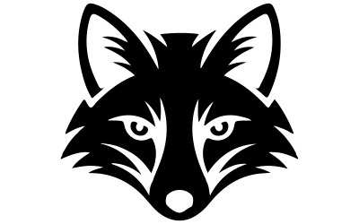 Un logo minimaliste avec un renard roux stylisé