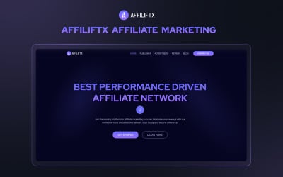 AffiLiftx – Next.js optimerad webbplatsmall för affiliate-marknadsföring