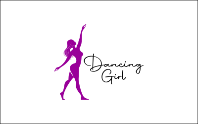 Creative Dancing Girl Logo