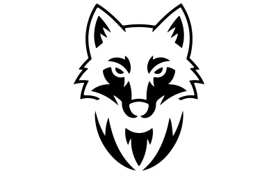 Eleganckie i nowoczesne logo przedstawiające wilka