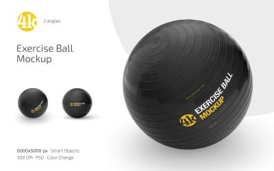 Exercise Ball Mockup PSD Template