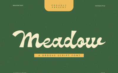 Meadow - czcionka Groove Script