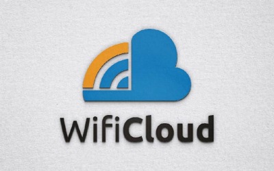 Шаблон логотипа Wi-Fi Cloud Internet Network Connection Access Storage Technology