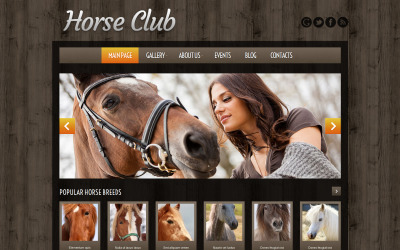 "Ferme d'élevage de chevaux" thème WordPress adaptatif #51973