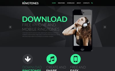MP3 Store Responsive Website Template
