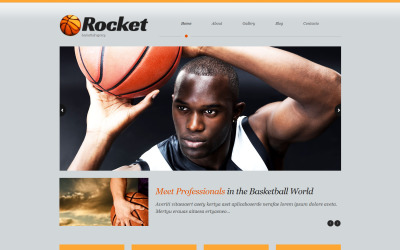 Responsives WordPress-Theme für Basketball