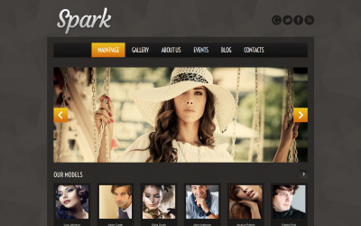 Responsywny motyw WordPress Model Agency #51971