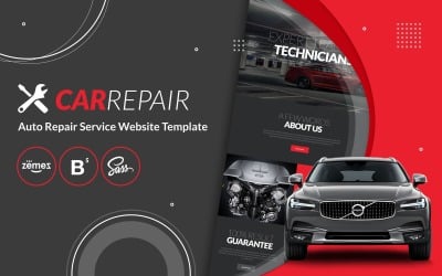Riparazione auto - Modello di sito Web del servizio di riparazione auto