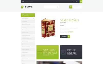 "Selling Books" - адаптивний PrestaShop шаблон №51906