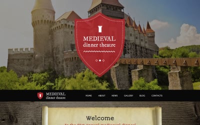 Tema de WordPress de teatro de cena medieval