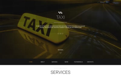 Template Joomla Responsive #51955 "Taxis in Big Cities"