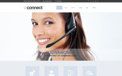 Thème Joomla adaptatif pour site de communications #51951