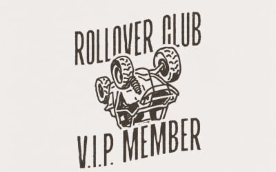Rollover Club PNG, Funny Off-Road Clipart, UTV Humor Design, Sarcastic png, Sublimation Design,