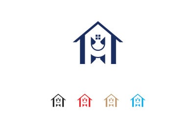 "Abstract Letter H House Logo – Modern Real Estate &amp;amp; Construction Branding Template