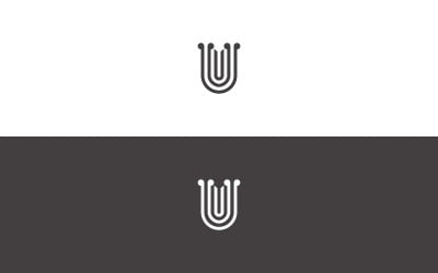 Abstract Letter U Logo Design – Modern Minimalist Branding Template